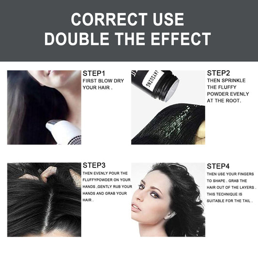 fluffix Hairstyle Booster-Dry Matte Styling & Long-Lasting Hold Powder for Men & Women
