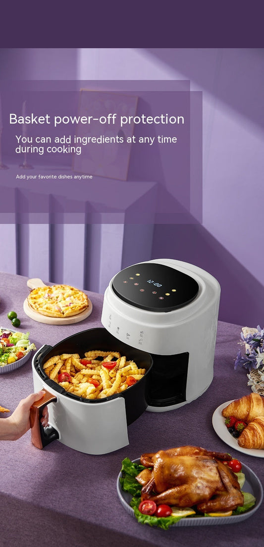 🍟 NutriCrisp Pro – 6L Intelligent Oil-Free Air Fryer
