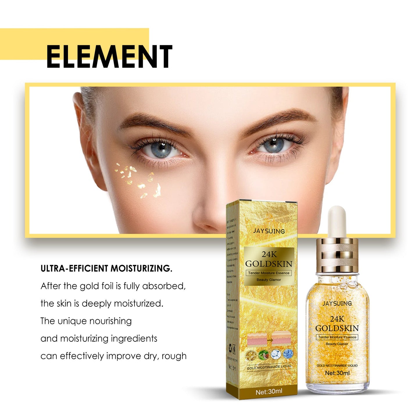 24K Gold Collagen Protein serum, For Men/ Women