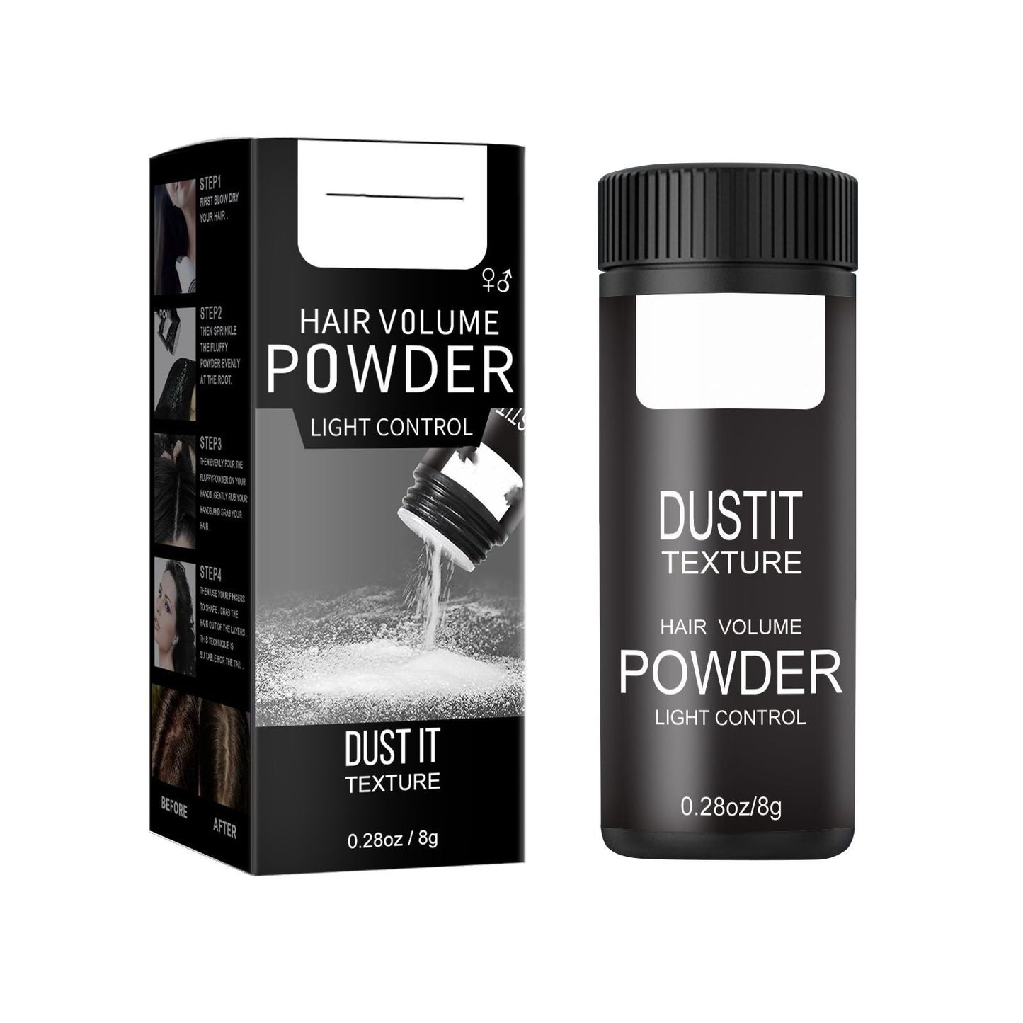 fluffix Hairstyle Booster-Dry Matte Styling & Long-Lasting Hold Powder for Men & Women